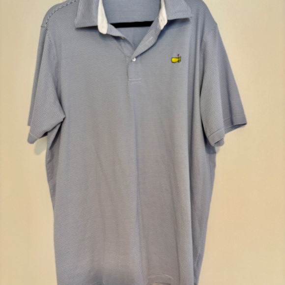 Masters Clubhouse Collection Polo in Blue & White Stripes- XL - Picture 2 of 5